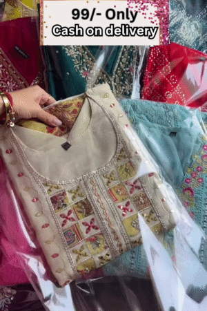 Packaged Women’s Embroidered Kurtis Assortment