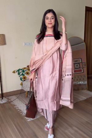 Blush Serenity Cotton Suit Set