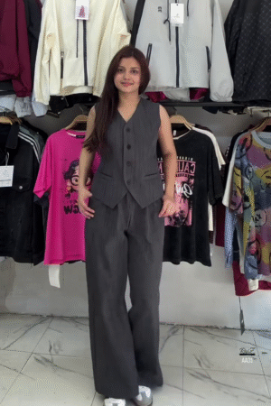 Charcoal Power Suit Set