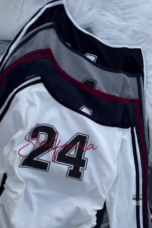 Women’s Long Sleeve Graphic Stripe Sports Top