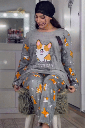 Plush Fleece Winter Pyjama Set – Ultra‑Soft, Cute Prints, All‑Night Coziness 💤�