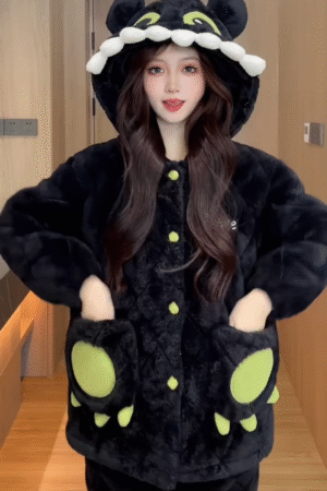 Cozy Character Loungewear Sets 🩷 Teddy & 🐉 Dragon Variants for Ultimate Comfort