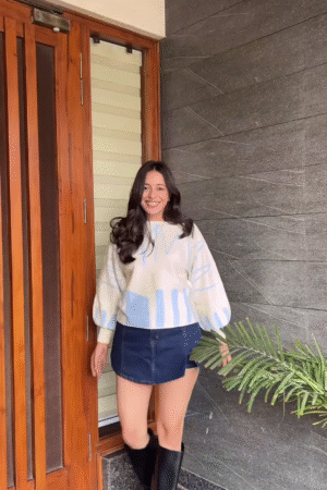 Whimsical Knitwear Collection 🍓🧶✨ – Strawberry, Furry Beige & Abstract Cream Variants