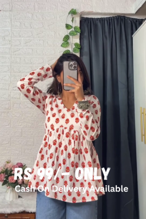 Breezy Floral Peplum Top – Casual Elegance with a Feminine Touch