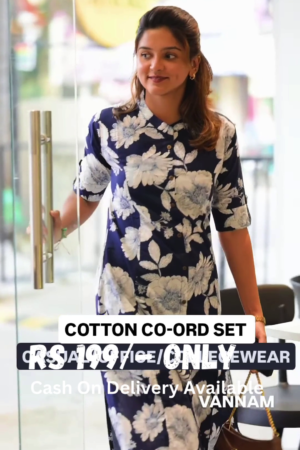 Elegant Floral Shirt Kurti Set – Chic & Comfortable Everyday Wear