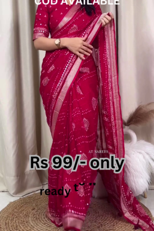 Midnight Blue Georgette Saree with Silver Zari Artistry